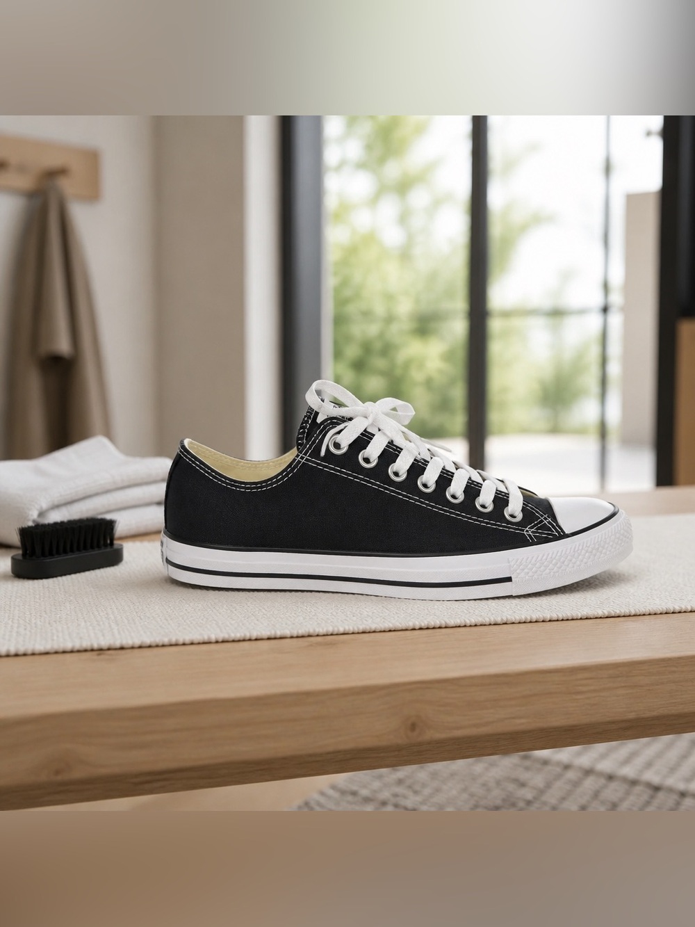 Converse Chuck Taylor All Star Low Top Black Unisex M8.5 W10.5 Canvas Sneakers - Picture 3 of 13